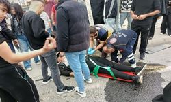 Trafik Kazasında Motosiklet Sürücüsü Yaralandı