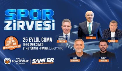 Futbolun Ustaları Malatya'da 'Spor Zirvesi' Yapacak