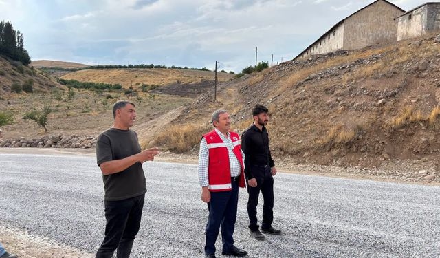 Darende'de Yol Çalışmaları Sürüyor
