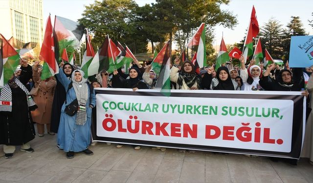Gazze'deki Soykırımın 3. Yıldönümünde Malatya'da Protesto