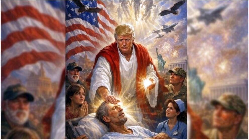 Trump, Paylaştığı ve Hz. İsa Gibi Tasvir Edildiği Görseli Tepkiler Üzerine Sildi