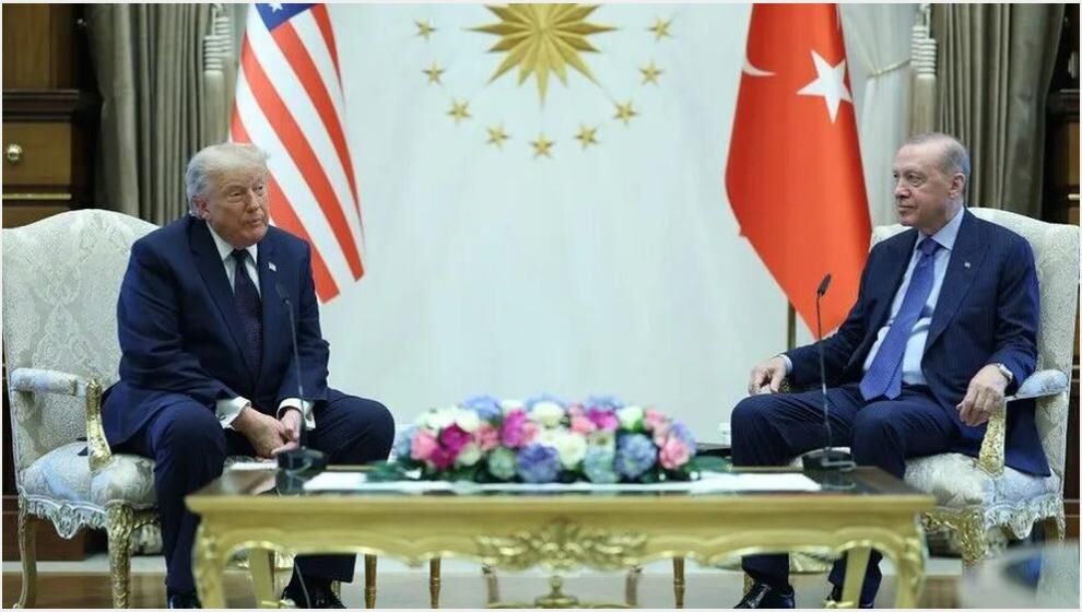 ABD Başkanı Trump'ı, Cumhurbaşkanı Erdoğan Törenle Karşıladı