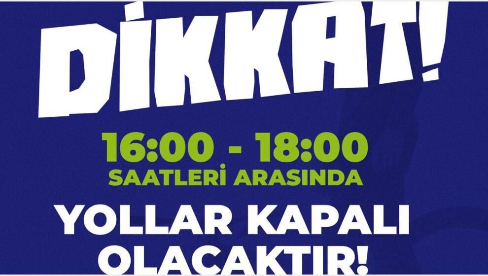 Cuma Günkü Dağ Bisikleti Yarışı Kortej Sürüşü İçin Trafik Düzenlemesi..